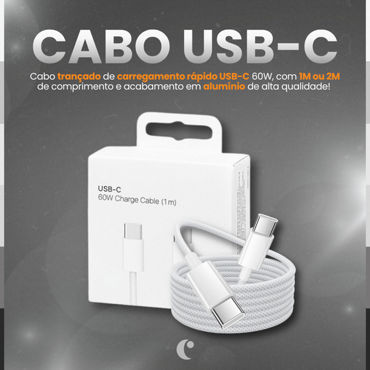 Cabo de Carregamento USB-C