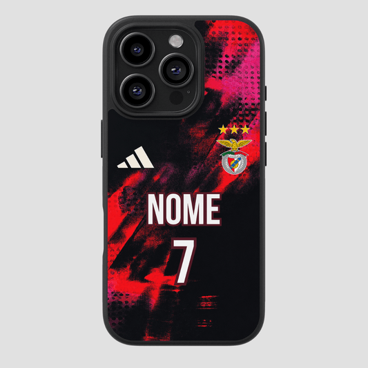 Capa personalizável Benfica Terceiro Equipamento com espaço para nome e número, marca CASE IT UP
