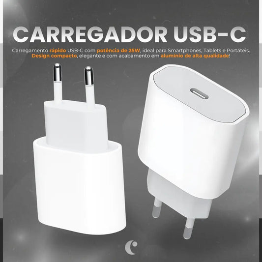 Carregador USB - C 25W - CASE IT UP